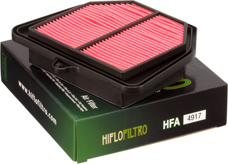 Hiflofiltro Replacement OE Air Filter - Black, Red - HFA4917