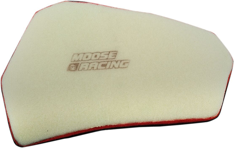 Moose Offroad Hard-parts Precision Pre-Oiled Air Filter - Off-White, Red