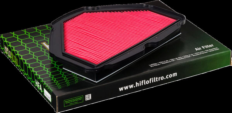 Hiflofiltro OEM Replacement Air Filter - Black, Red - HFA1936