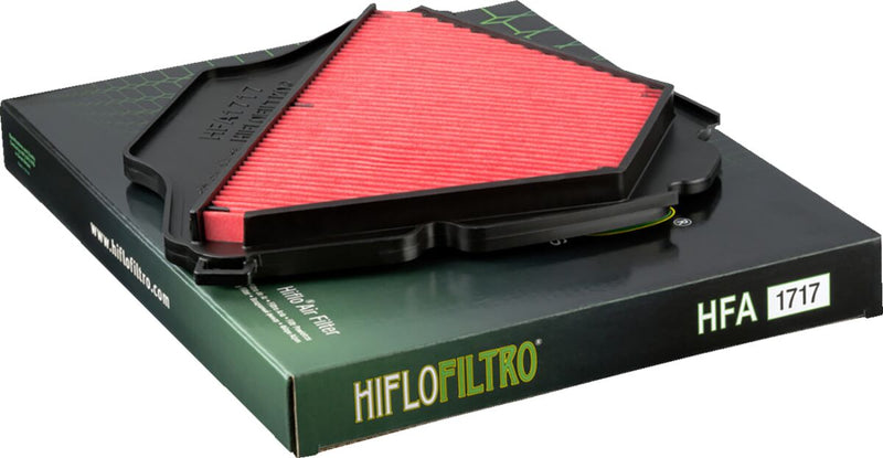 Hiflofiltro OEM Replacement Air Filter - Black, Red - HFA1717