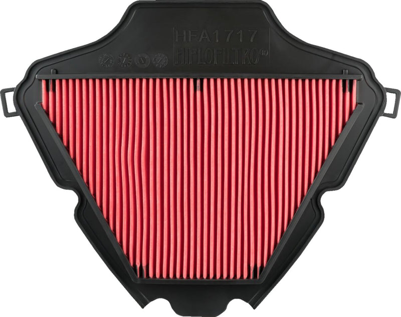 Hiflofiltro OEM Replacement Air Filter - Black, Red - HFA1717