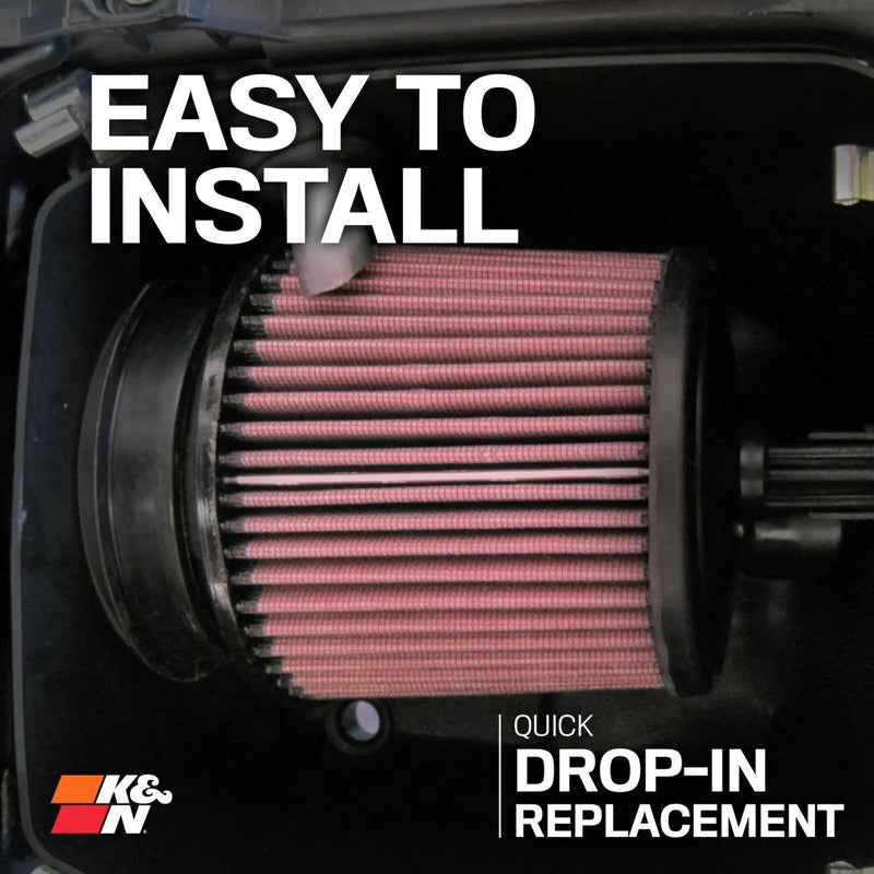 K&N Replacement Air Filter - Black,  Red - TB-4024