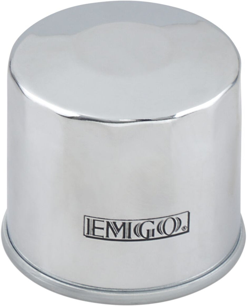 EMGO Micro-Tech Oil Filter - Chrome - Spin-On - 10-55672