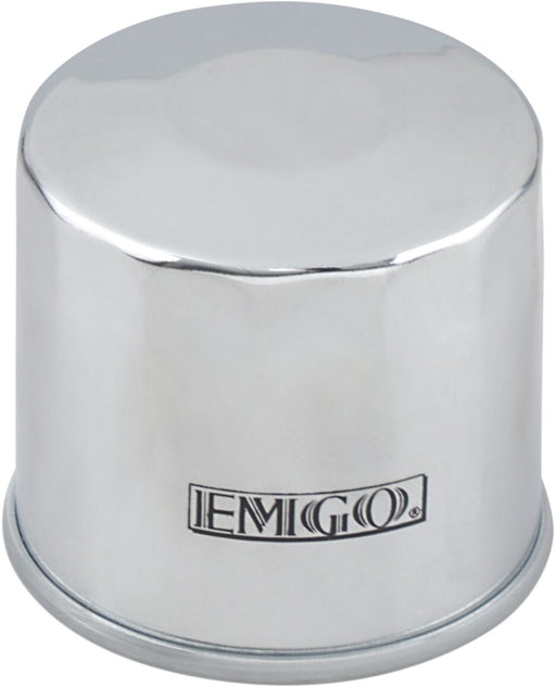 EMGO Micro-Tech Oil Filter - Chrome - Spin-On - 10-55672