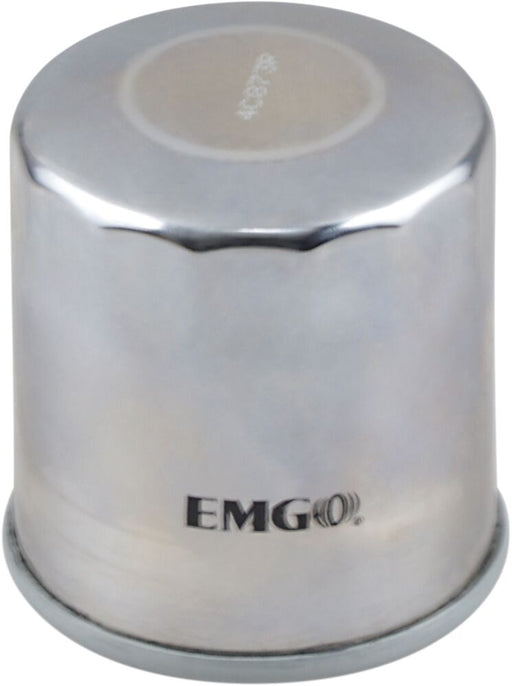 EMGO Micro-Tech Oil Filter - Chrome - Spin-On - 10-82222