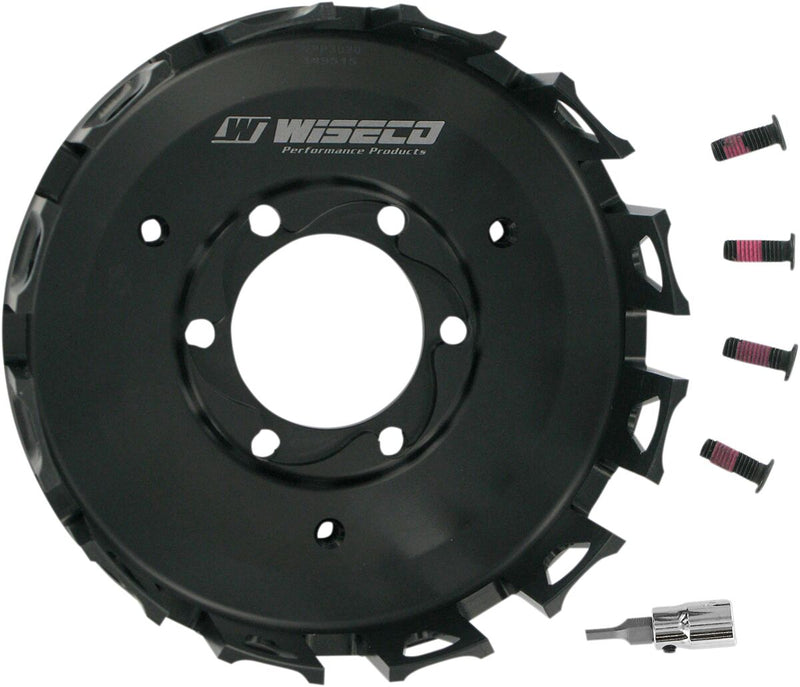Wiseco Precision-Forged Clutch Basket - Precision Forged, Black - WPP3020