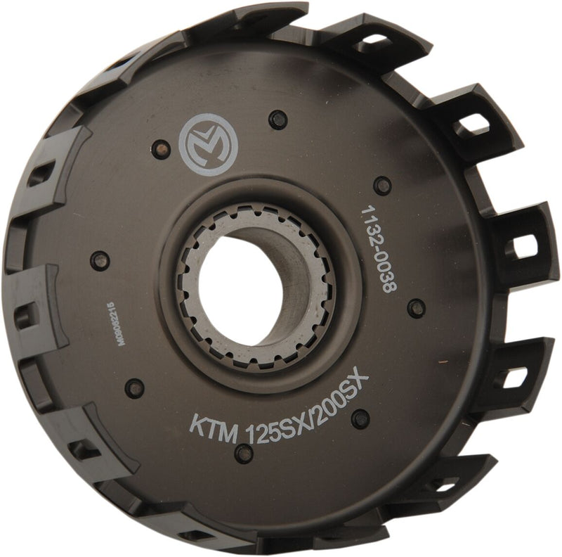 Moose Offroad Hard-parts Billet Clutch Basket with Kickstart Gear - Anodised