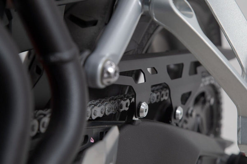 SW-Motech Chain Guard - Rear, Black, Powder Coated