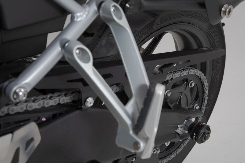 SW-Motech Chain Guard - Rear, Black, Powder Coated