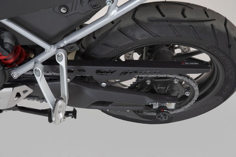 SW-Motech Chain Guard - Rear, Black, Powder Coated