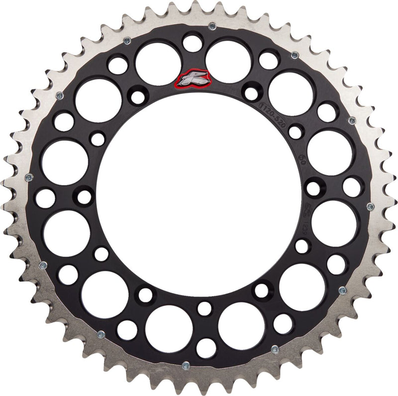 RENTHAL Twinring™ Rear Sprocket - Black, Drive - 520 - 1120-520-50GPBK