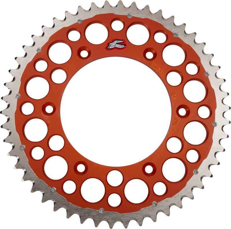 RENTHAL Twinring™ Rear Sprocket - Orange, Drive - 520 - 2240-520-50GPOR