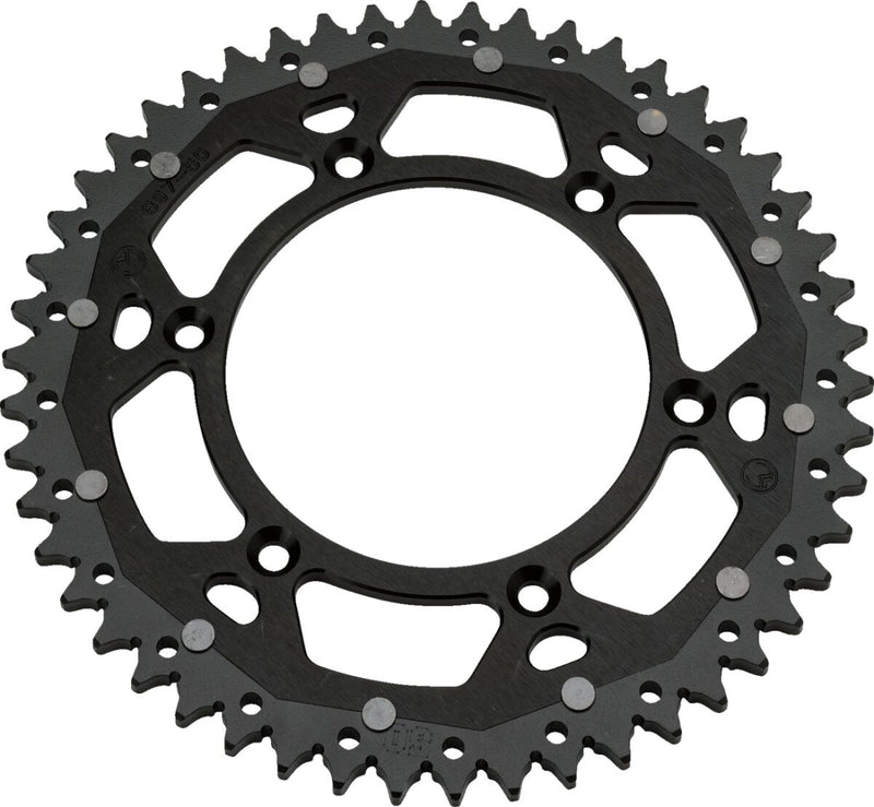Moose Offroad Hard-parts Dual Sprocket - Rear, Black - 520 - 1210-210-49-10X