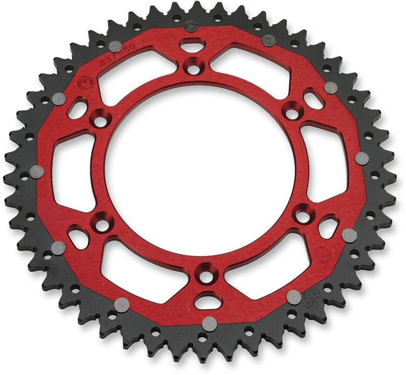 Moose Offroad Hard-parts Dual Sprocket - Rear, Red - 520 - 1210-210-50-13X