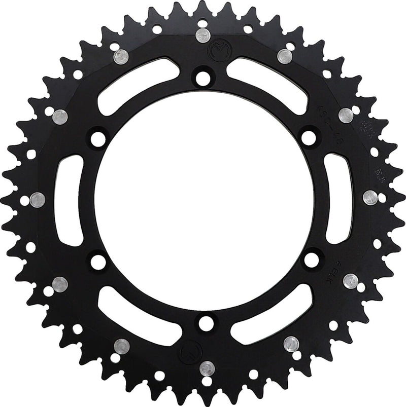 Moose Offroad Hard-parts Dual Sprocket - Rear, Black - 520 - 1210-460-48-10X