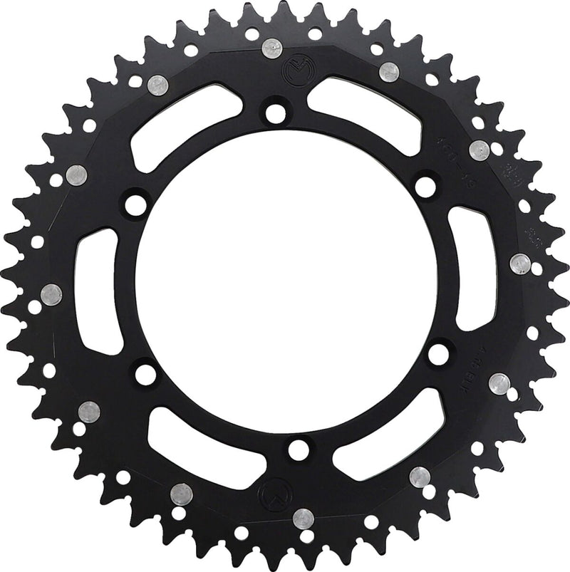Moose Offroad Hard-parts Dual Sprocket - Rear, Black - 520 - 1210-460-49-10X