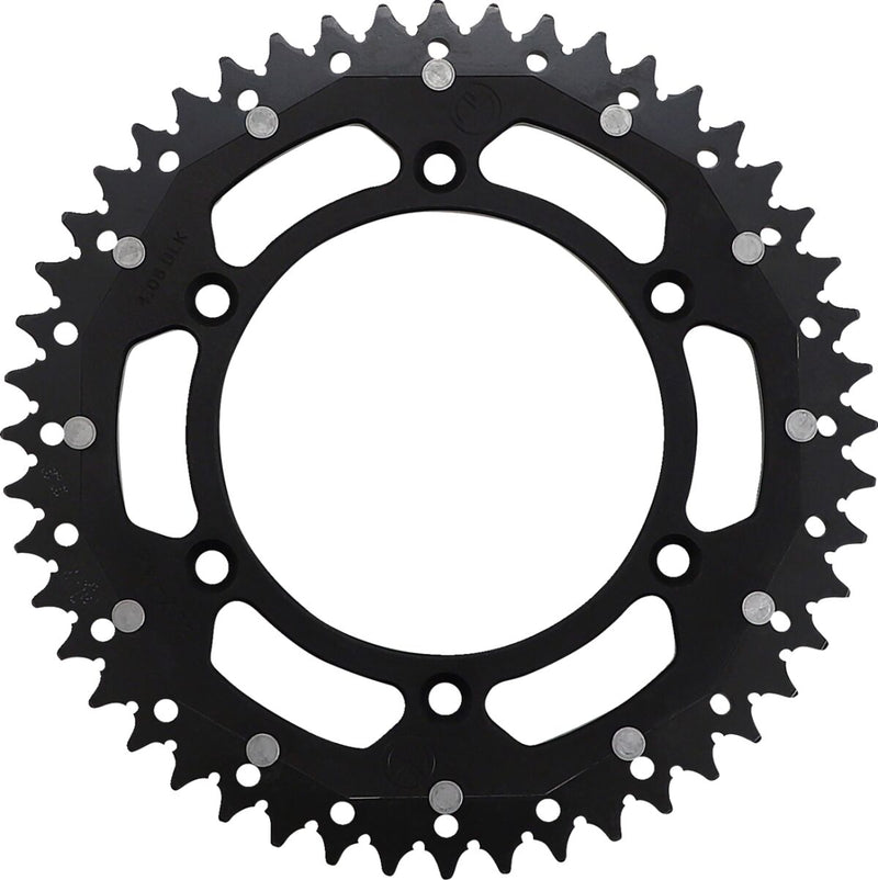 Moose Offroad Hard-parts Dual Sprocket - Rear, Black - 520 - 1210-897-48-10X