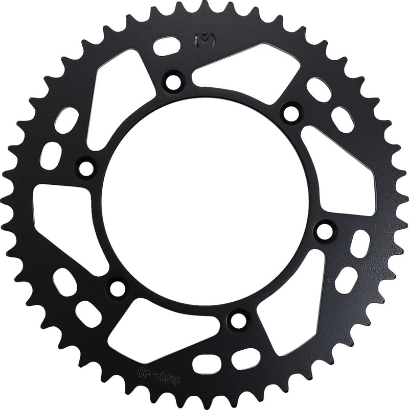 Moose Offroad Hard-parts Steel Rear Sprocket - Black, Zinc Plated, Drive - 520 - 1210-897-48-STL