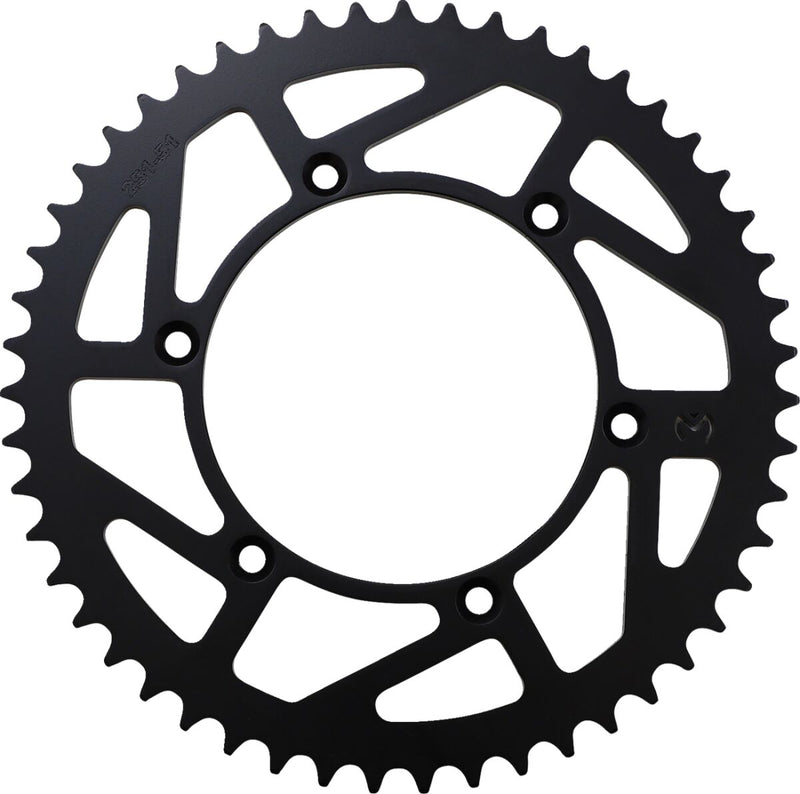 Moose Offroad Hard-parts Steel Rear Sprocket - Black, Zinc Plated, Drive - 520 - 1210-251-51-STL