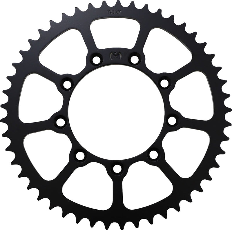Moose Offroad Hard-parts Steel Rear Sprocket - Black, Zinc Plated, Drive - 520 - 1210-520TM-49-ST