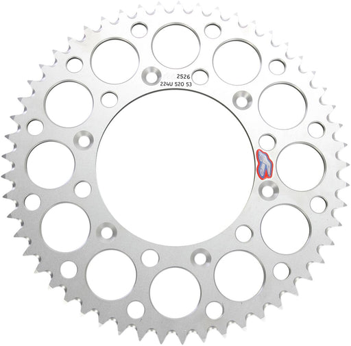 RENTHAL Rear Sprocket - Silver - 224U-520-53GPSI