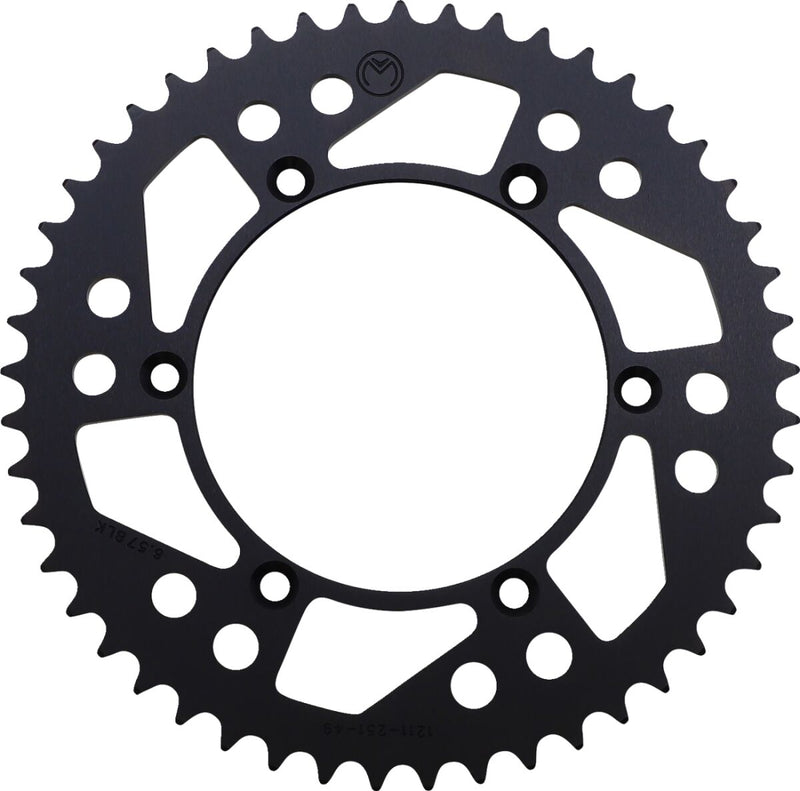 Moose Offroad Hard-parts Rear Aluminium Sprocket - Black - 1211-251-49-10
