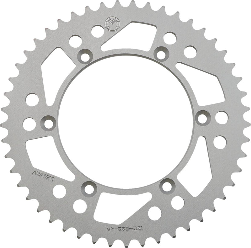 Moose Offroad Hard-parts Rear Aluminium Sprocket - Silver - 1211-822-49-11