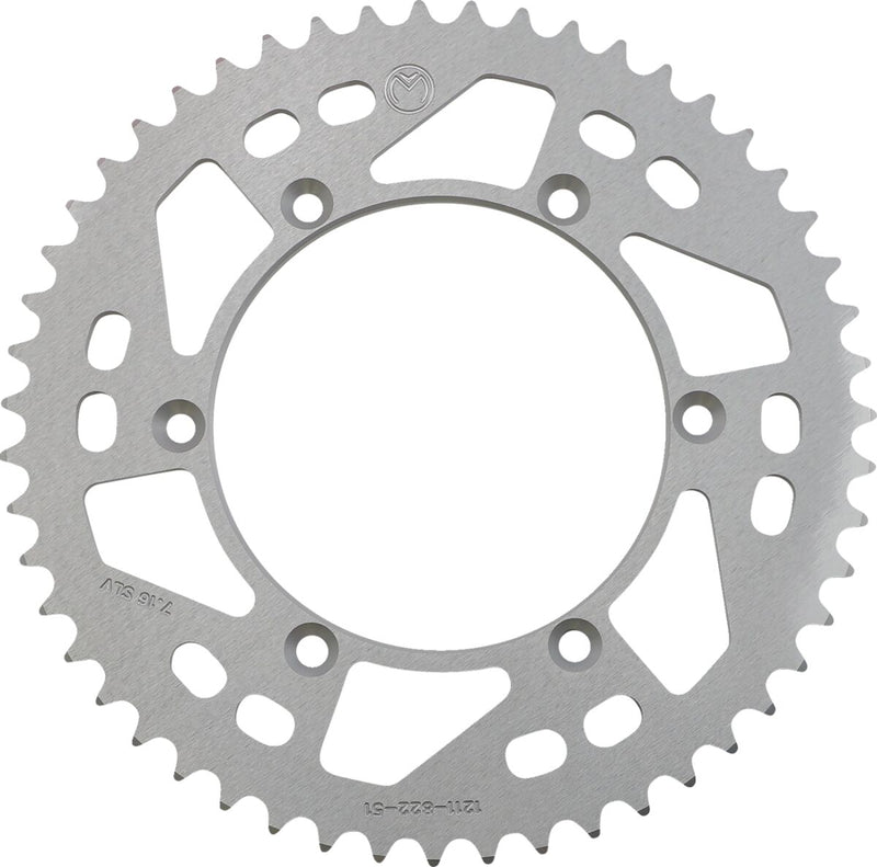 Moose Offroad Hard-parts Rear Aluminium Sprocket - Silver - 1211-822-51-11