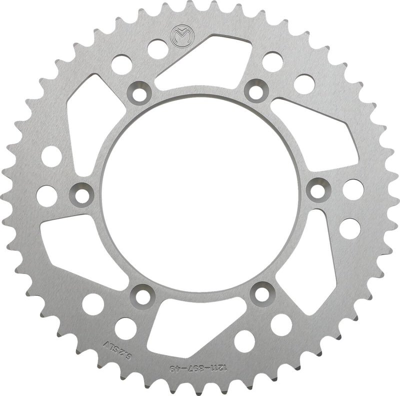 Moose Offroad Hard-parts Rear Aluminium Sprocket - Silver - 1211-897-49-11