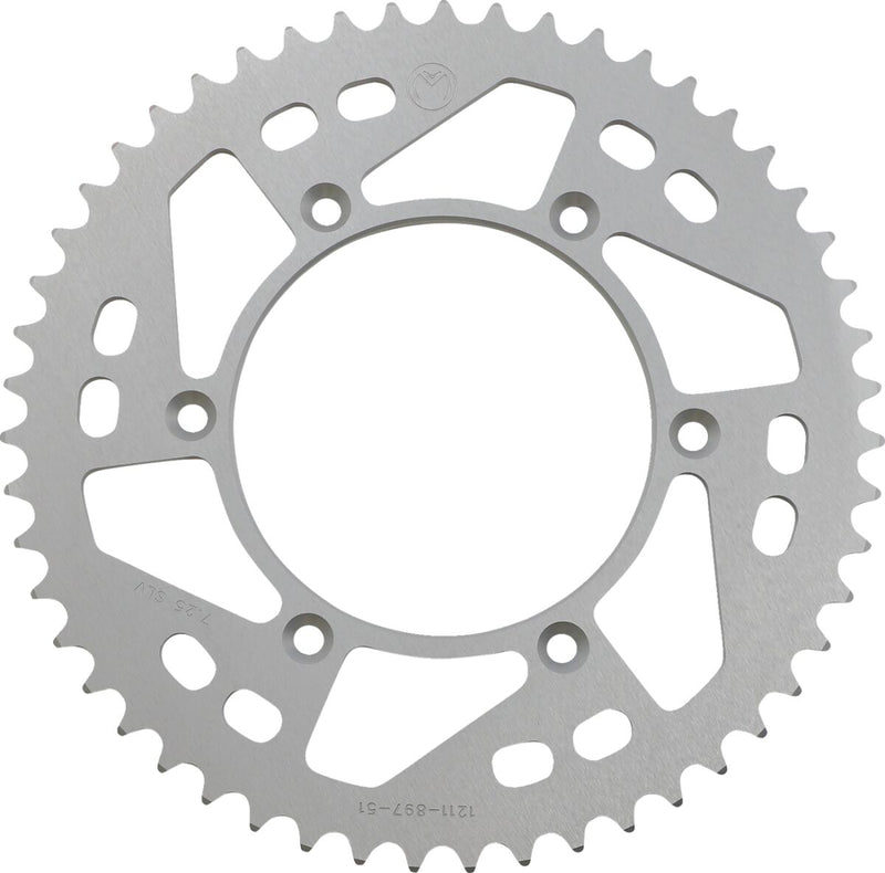 Moose Offroad Hard-parts Rear Aluminium Sprocket - Silver - 1211-897-51-11