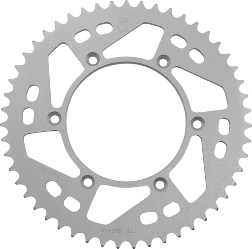 Moose Offroad Hard-parts Rear Aluminium Sprocket - Silver - 1211-897-51-11