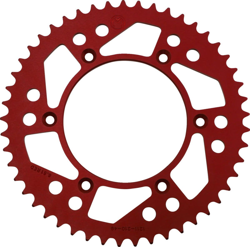 Moose Offroad Hard-parts Rear Aluminium Sprocket - Red - 1211-210-49-13