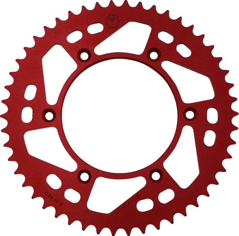 Moose Offroad Hard-parts Rear Aluminium Sprocket - Red - 1211-210-50-13