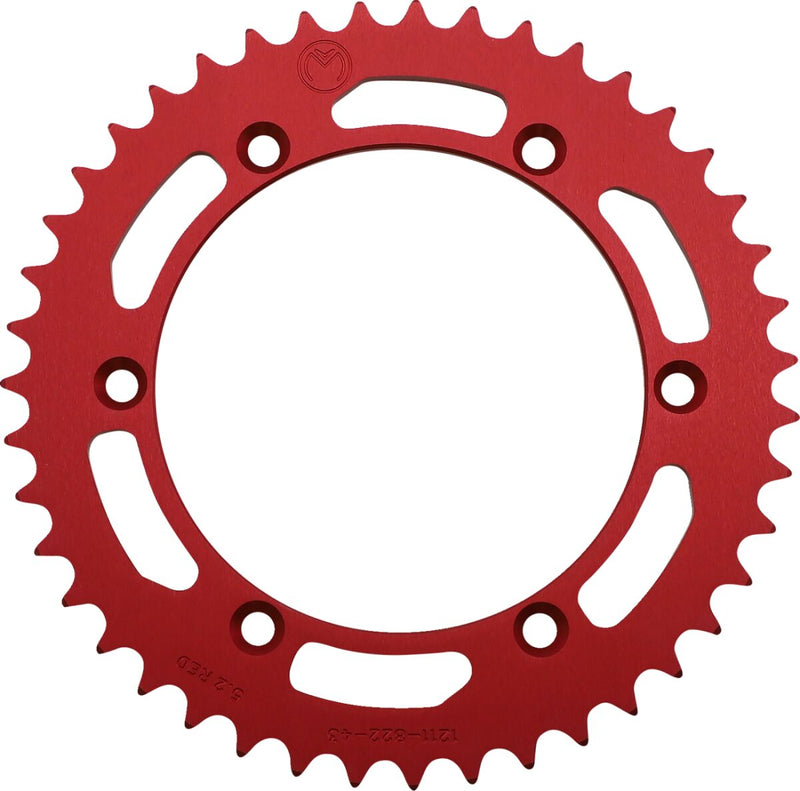 Moose Offroad Hard-parts Rear Aluminium Sprocket - Red - 1211-822-43-13