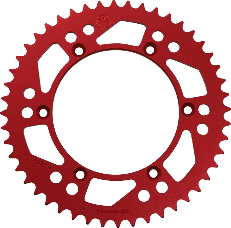Moose Offroad Hard-parts Rear Aluminium Sprocket - Red - 1211-822-48-13