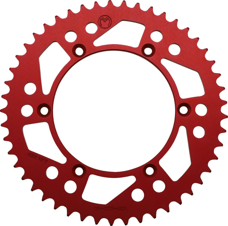 Moose Offroad Hard-parts Rear Aluminium Sprocket - Red - 1211-822-49-13