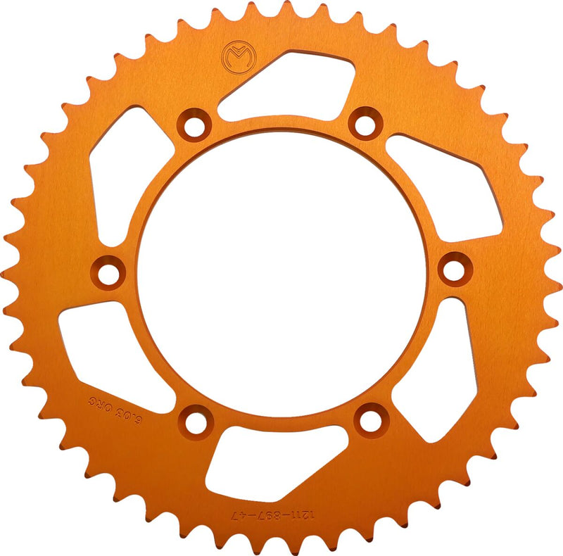 Moose Offroad Hard-parts Rear Aluminium Sprocket - Orange - 1211-897-47-14