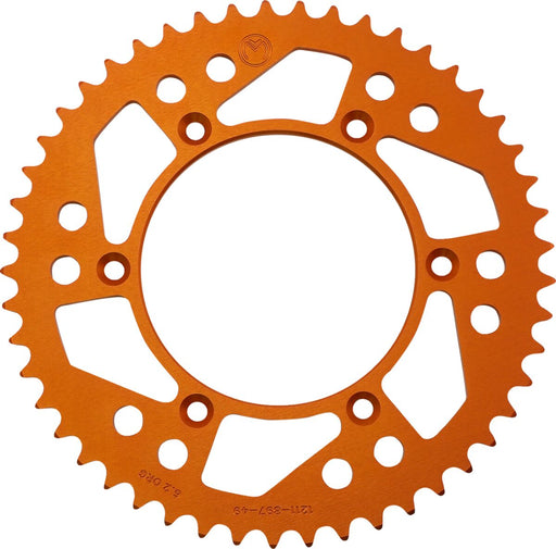 Moose Offroad Hard-parts Rear Aluminium Sprocket - Orange - 1211-897-49-14