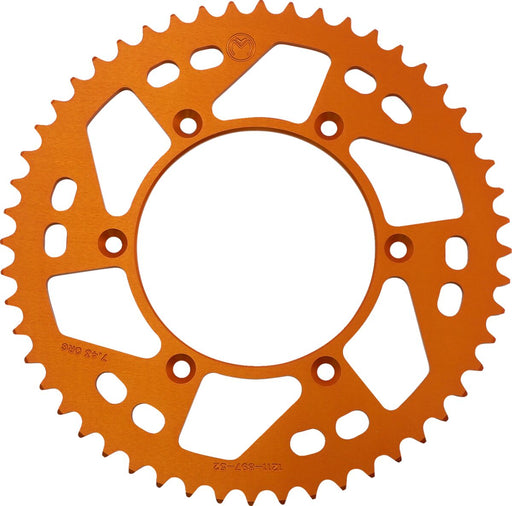 Moose Offroad Hard-parts Rear Aluminium Sprocket - Orange - 1211-897-52-14