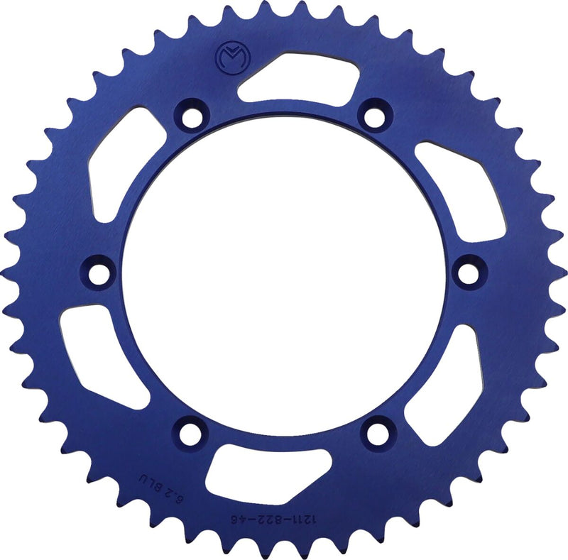 Moose Offroad Hard-parts Rear Aluminium Sprocket - Blue - 1211-822-46-12