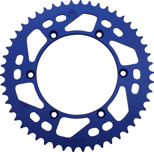 Moose Offroad Hard-parts Rear Aluminium Sprocket - Blue - 1211-822-50-12
