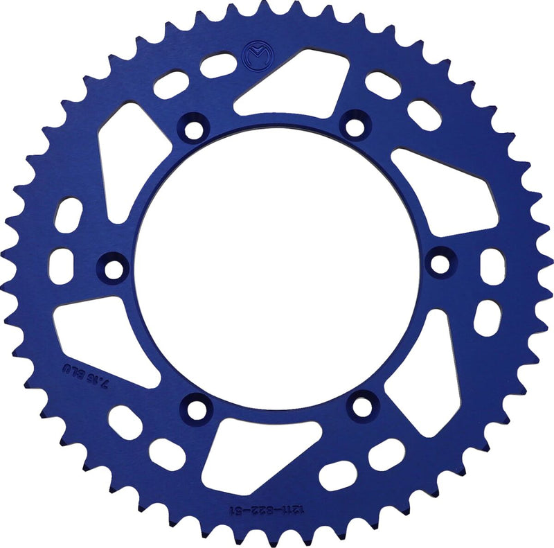 Moose Offroad Hard-parts Rear Aluminium Sprocket - Blue - 1211-822-51-12