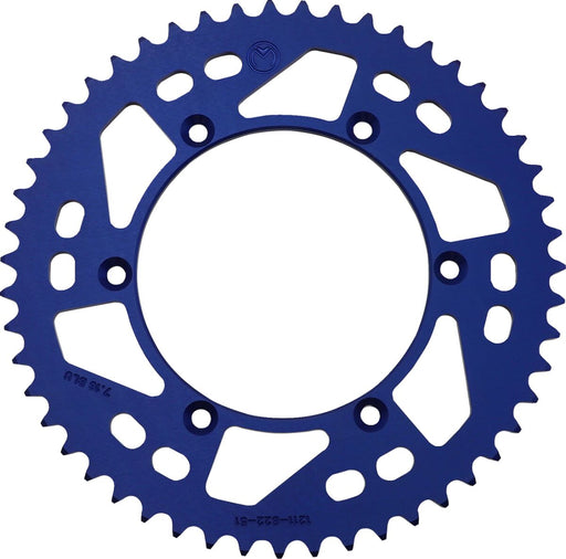 Moose Offroad Hard-parts Rear Aluminium Sprocket - Blue - 1211-822-51-12