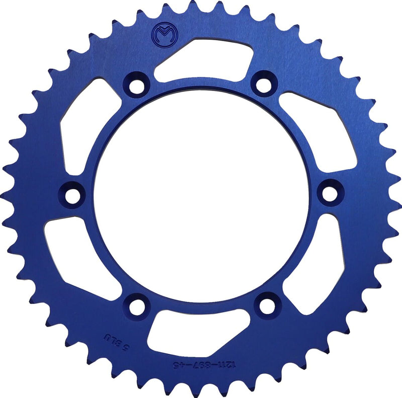 Moose Offroad Hard-parts Rear Aluminium Sprocket - Blue - 1211-897-45-12