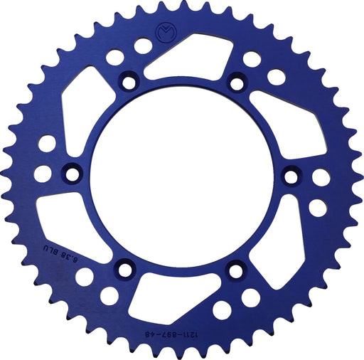 Moose Offroad Hard-parts Rear Aluminium Sprocket - Blue - 1211-897-48-12