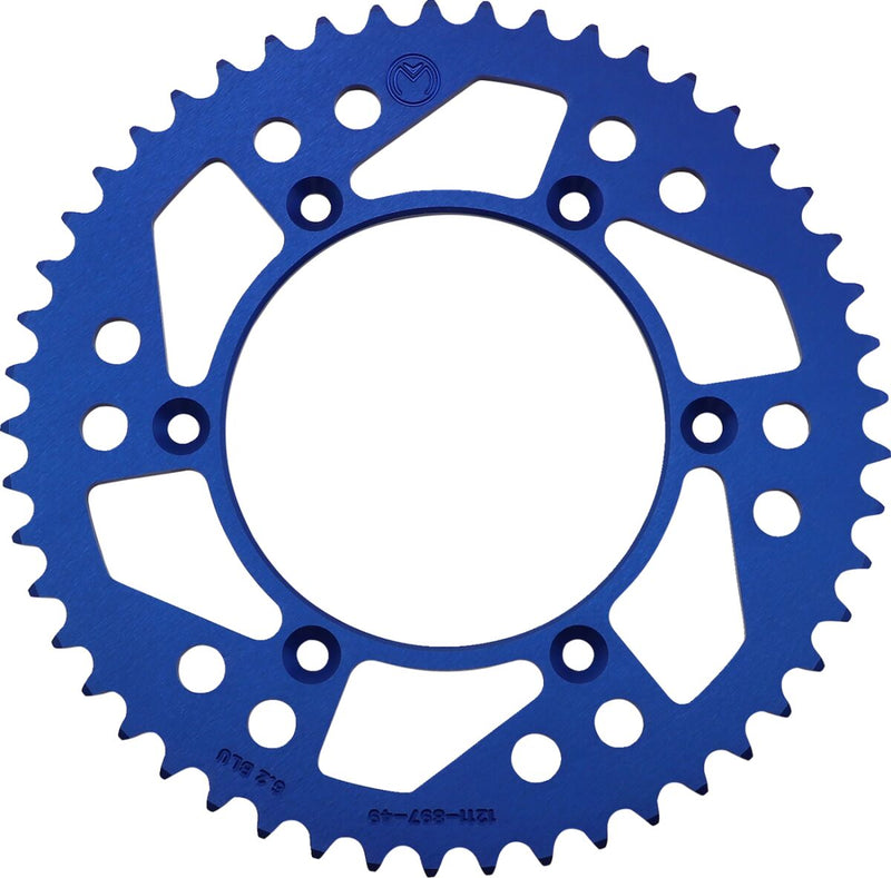 Moose Offroad Hard-parts Rear Aluminium Sprocket - Blue - 1211-897-49-12