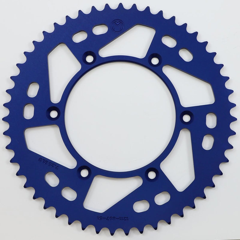 Moose Offroad Hard-parts Rear Aluminium Sprocket - Blue - 1211-897-51-12