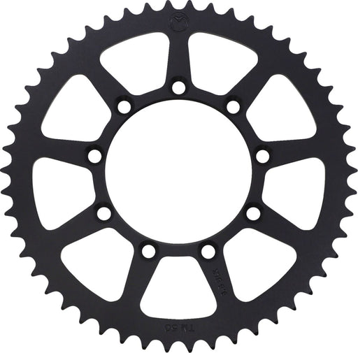 Moose Offroad Hard-parts Rear Aluminium Sprocket - Black,  Powder-Coated - 1211-520TM-50-10