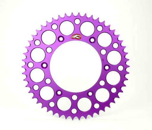 RENTHAL Ultralight Rear Sprocket - Purple - 154U-520-49GRPE