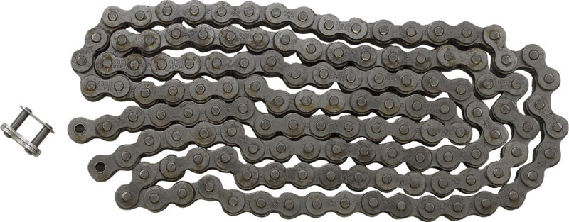 JT Chains HDR Series Drive Chain - 420 - 132 Links - Grey,  Raw